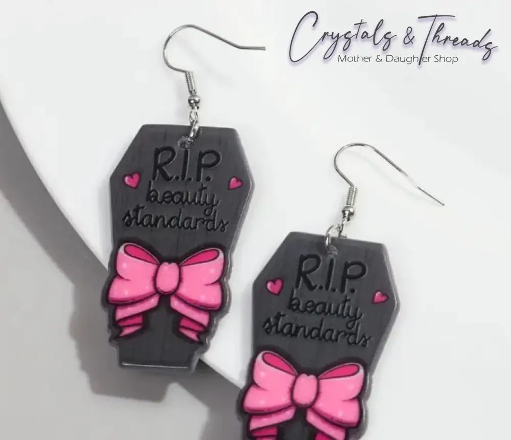 R.i.p. Beauty Standards Earrings Jewlery