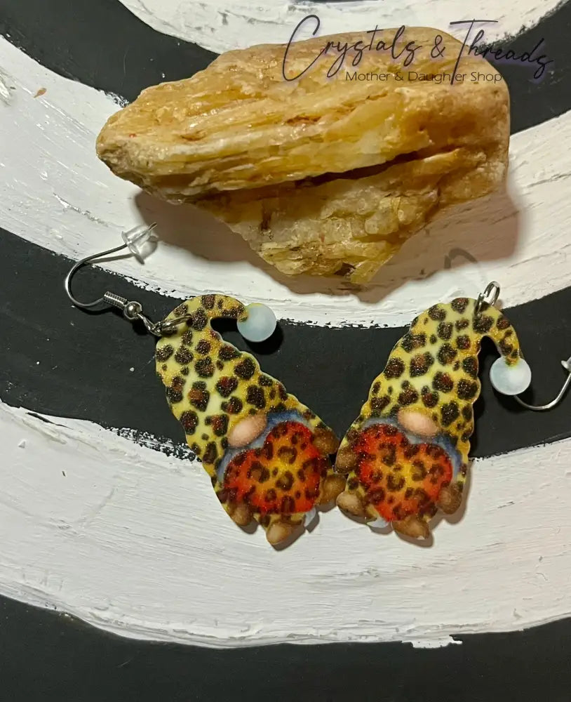Red Leopard Nome Earrings Jewlery