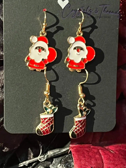 2 Pack Christmas Theme Earrings Jewlery