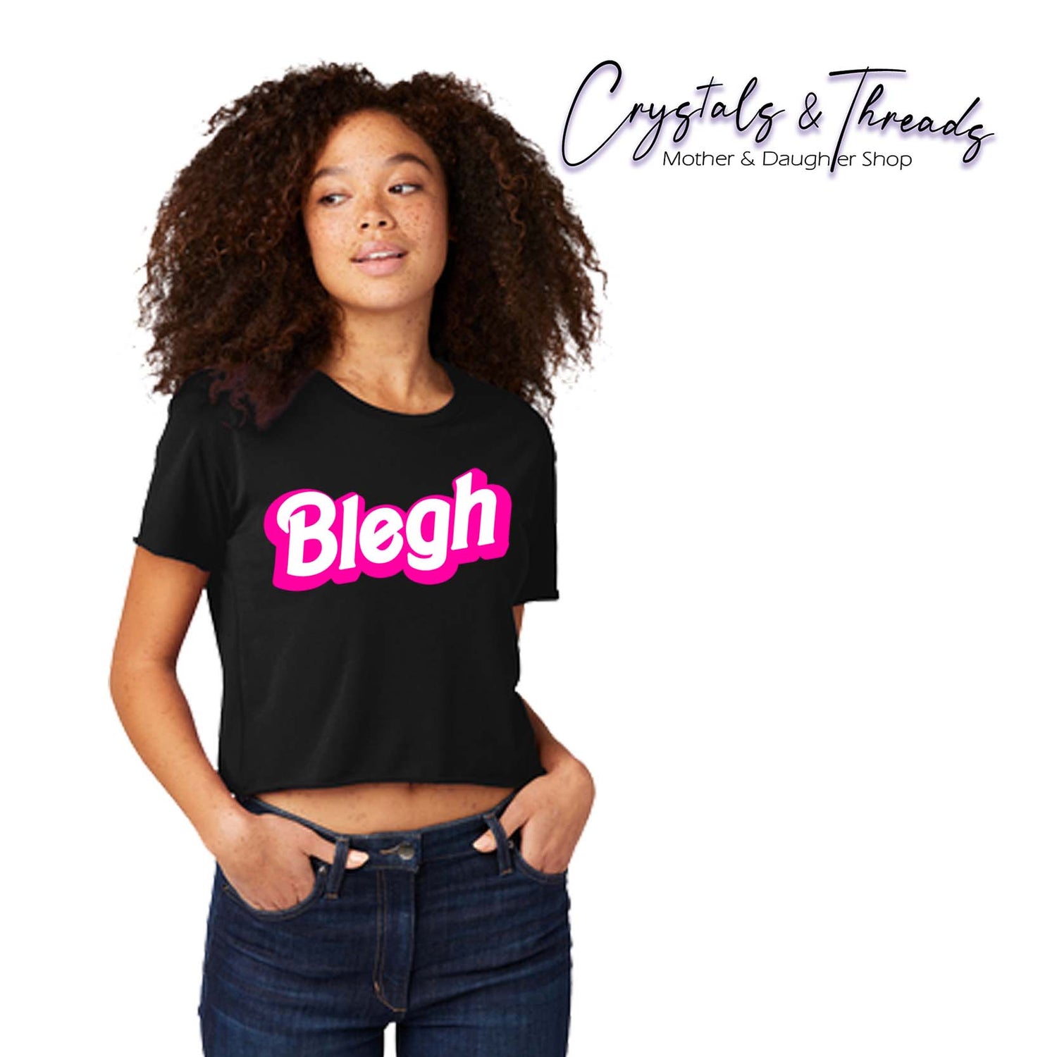 Blegh Barbie Crop Top T-Shrit