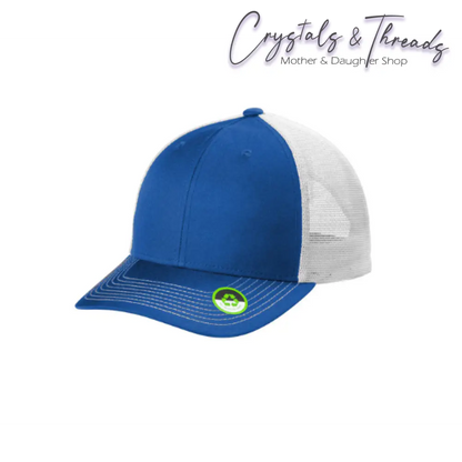 Crossed Canes Logo Trucker Hat (Can Mix / Match Hat Colors) True Royal White Quantity 1-5 Each