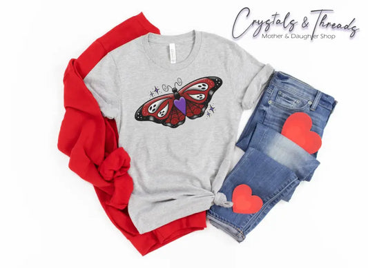 Ghost Butterfly T-Shirt Valentines