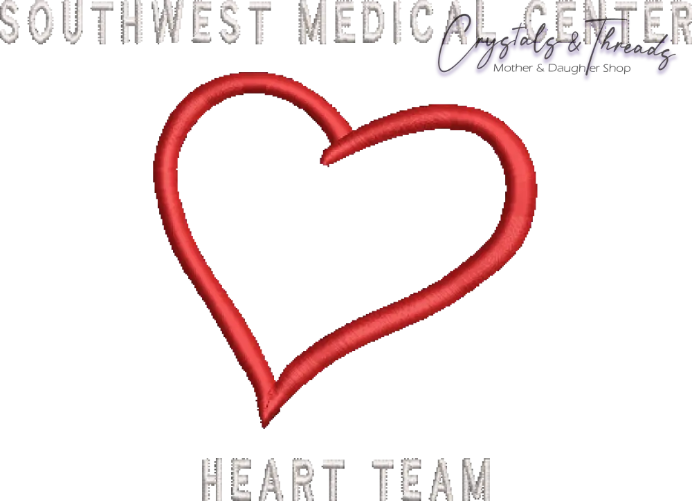 Heart Team - Personalized Embroidery