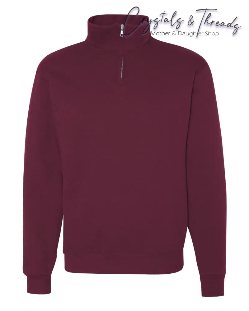 Jerzees - Nublend® Cadet Collar Quarter-Zip Sweatshirt 995M In Variation Of Colors Quarter Zip