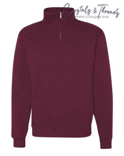 Jerzees - Nublend® Cadet Collar Quarter-Zip Sweatshirt 995M In Variation Of Colors Quarter Zip