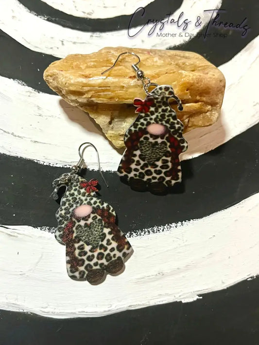 Leopard Print Nome Earrings Jewlery