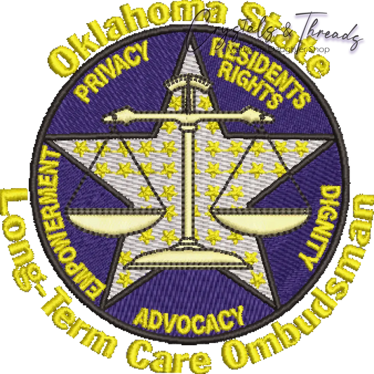 Oklahoma State Long Term Ombudsman Embroidery Design