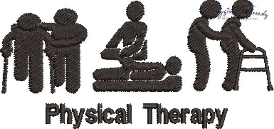 Physical Therapy Embroidery Design 2
