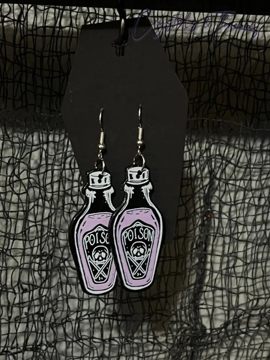 Poison Bottle Earrings Jewlery