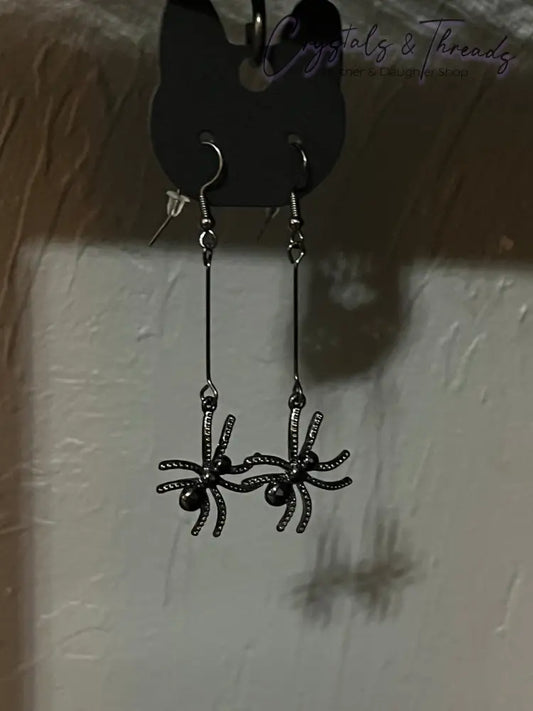 Spider Drop Earrings Jewlery