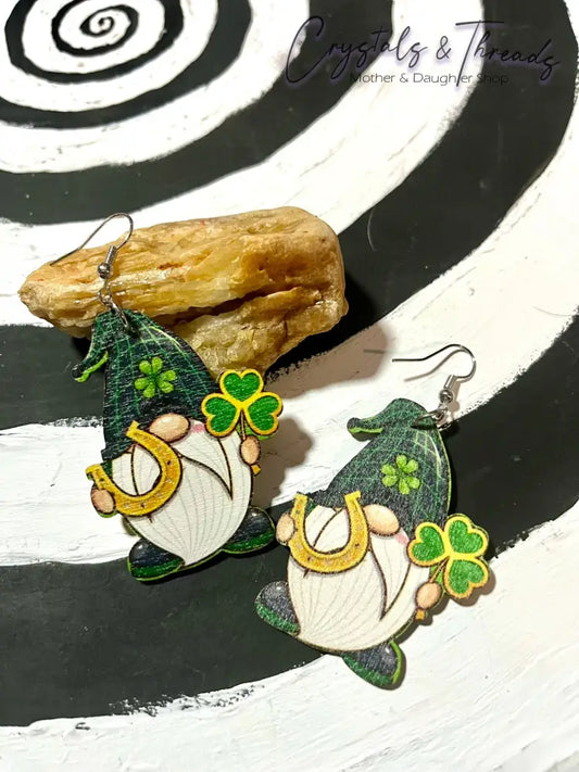 St. Patricks Day Nome Earrings Jewlery