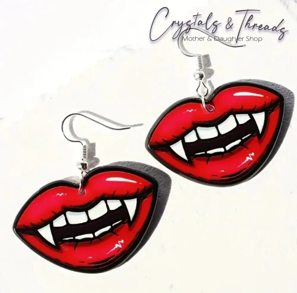 Vampire Lip Earrings Jewlery